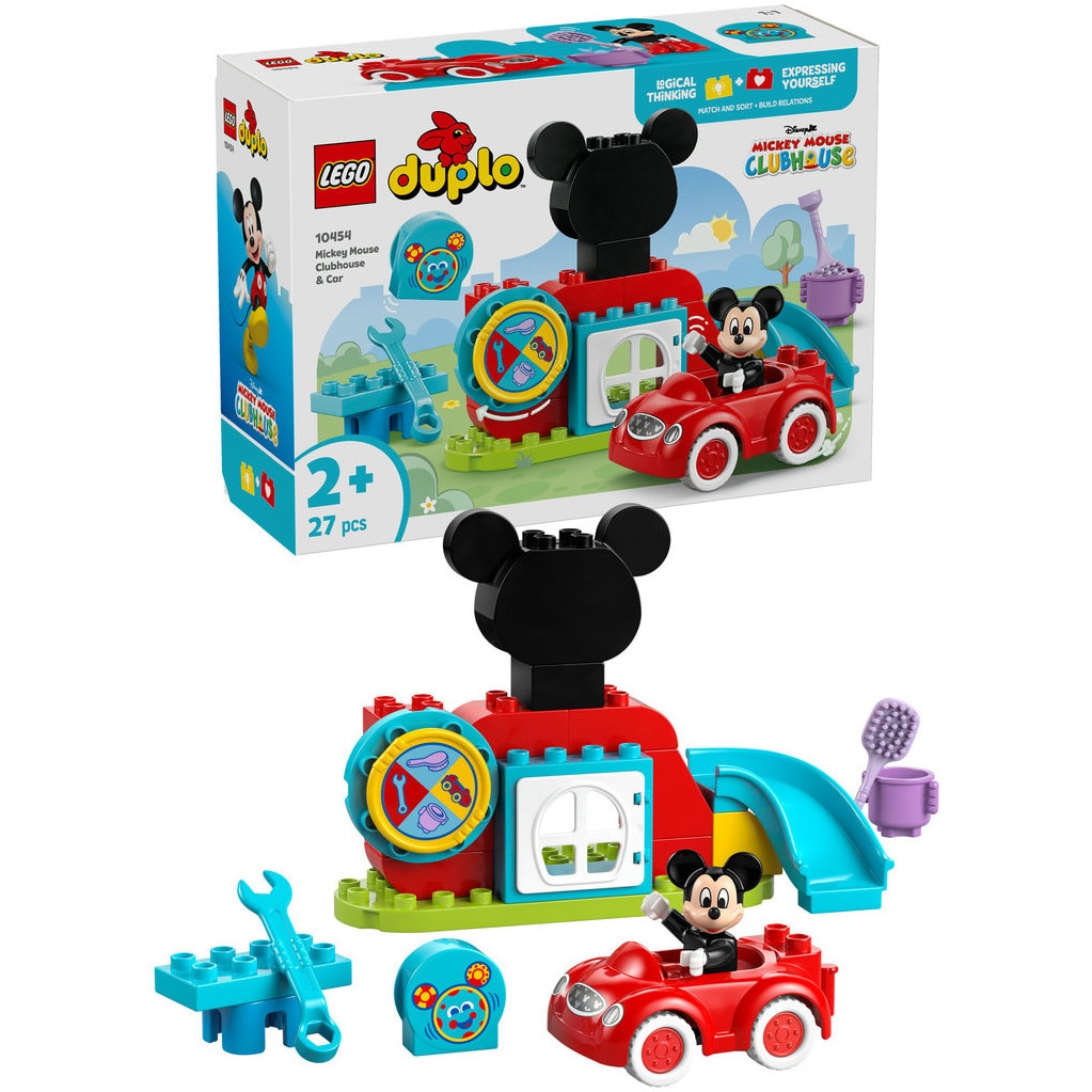 LEGO® DUPLO Disney TM - Clubul si masina lui Mickey Mouse 10454, 27 piese