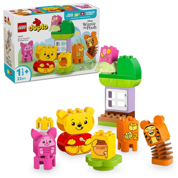 LEGO® DUPLO Disney TM - Парти за рождения ден на Мечо Пух 10457, 22 части