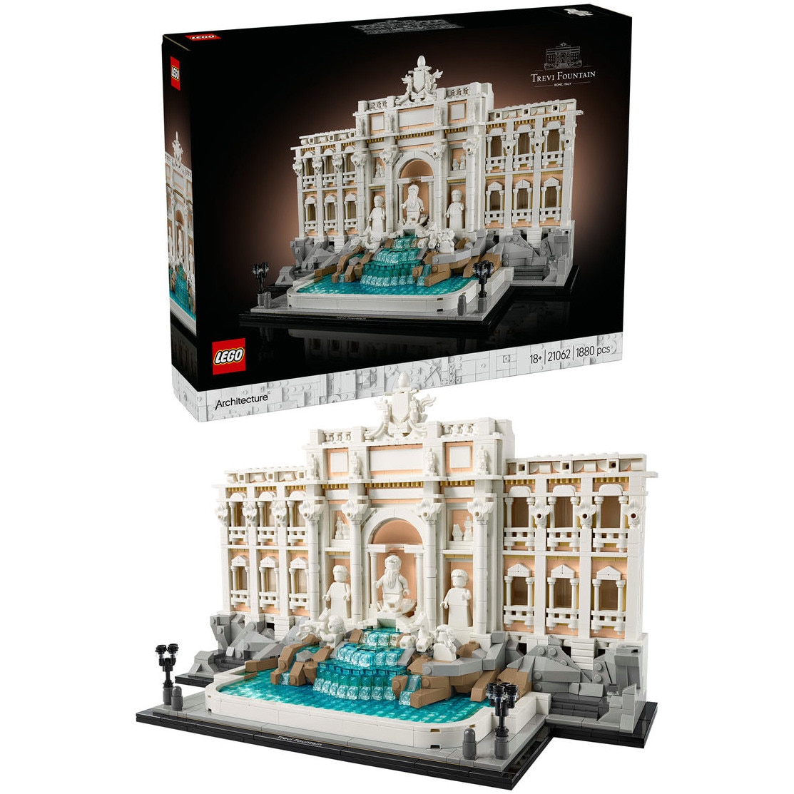 LEGO® Architecture - Fantana Trevi 21062, 1880 piese