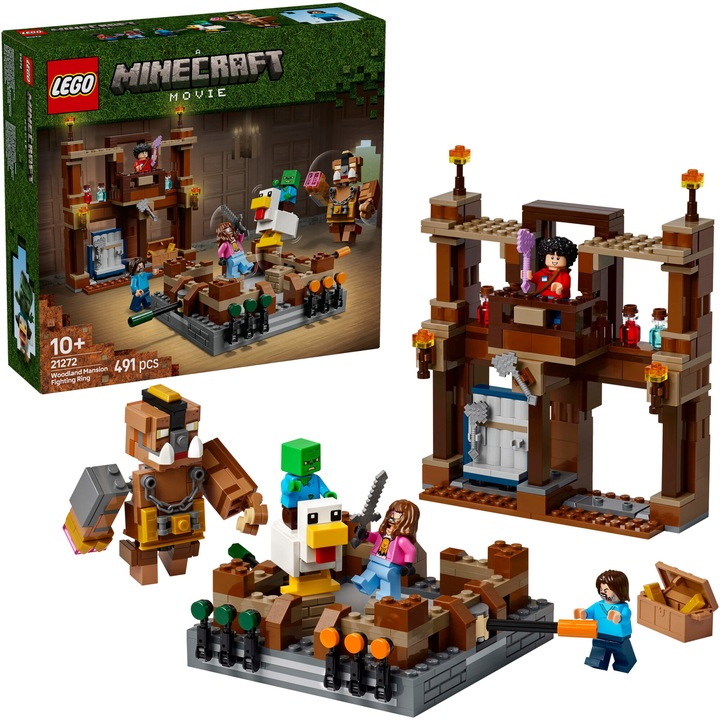 LEGO® Minecraft - Forest Manor Battle Ring 21272, 491 части