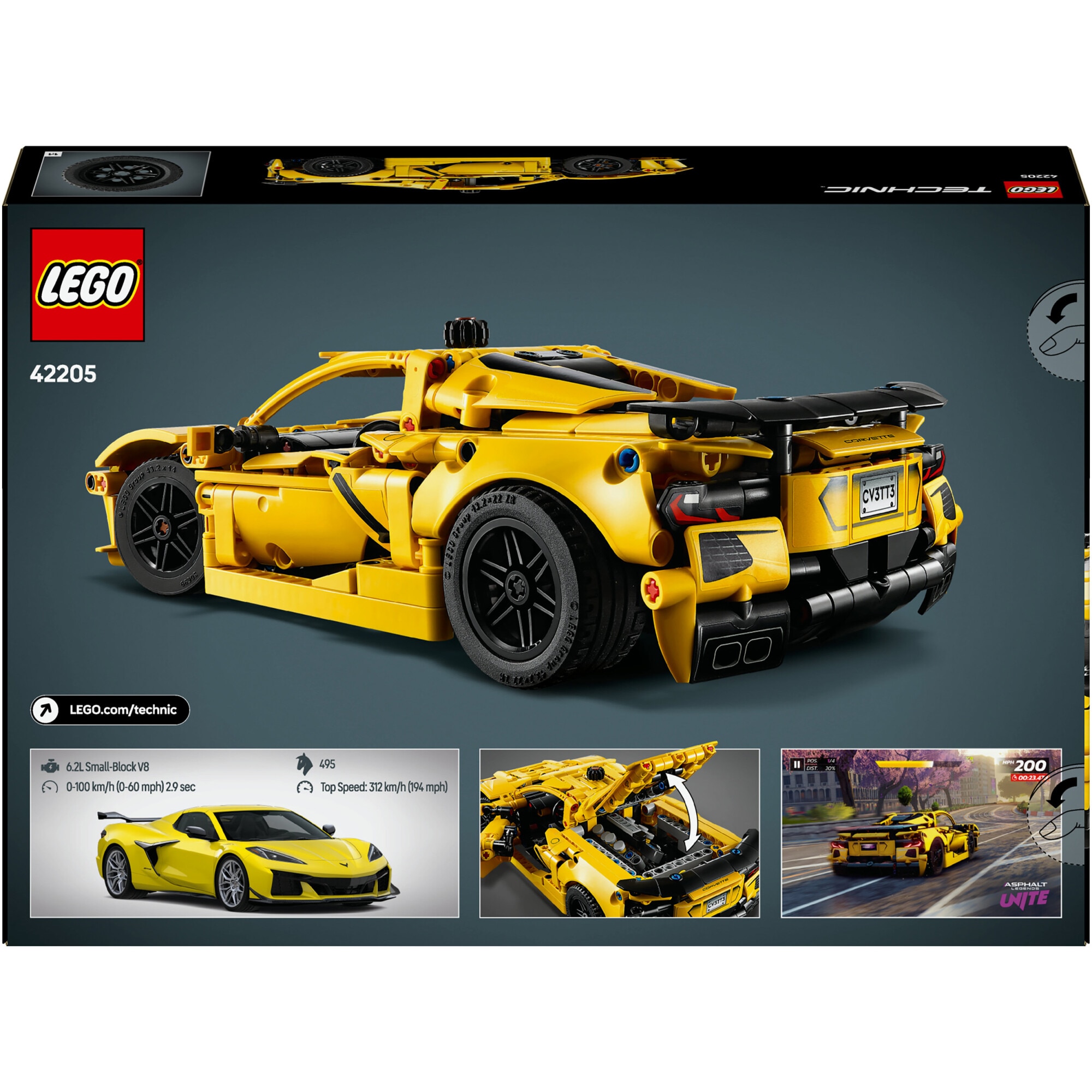 自動車 FEELING43Ferrari DaytonaGR4presentation LEGO® Technic - Chevrolet Corvette Stingray 42205, 732 piese