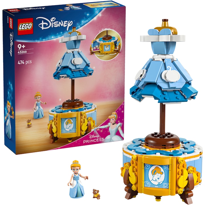 LEGO® Disney Princess - Роклята на Пепеляшка 43266, 474 части