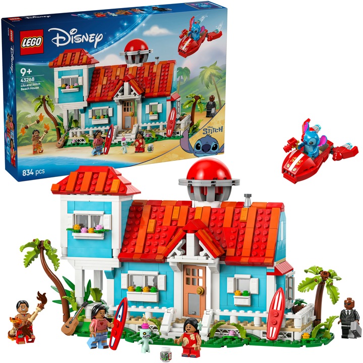 LEGO® Disney - Lilo and Stitch's Beach House 43268, 834 части