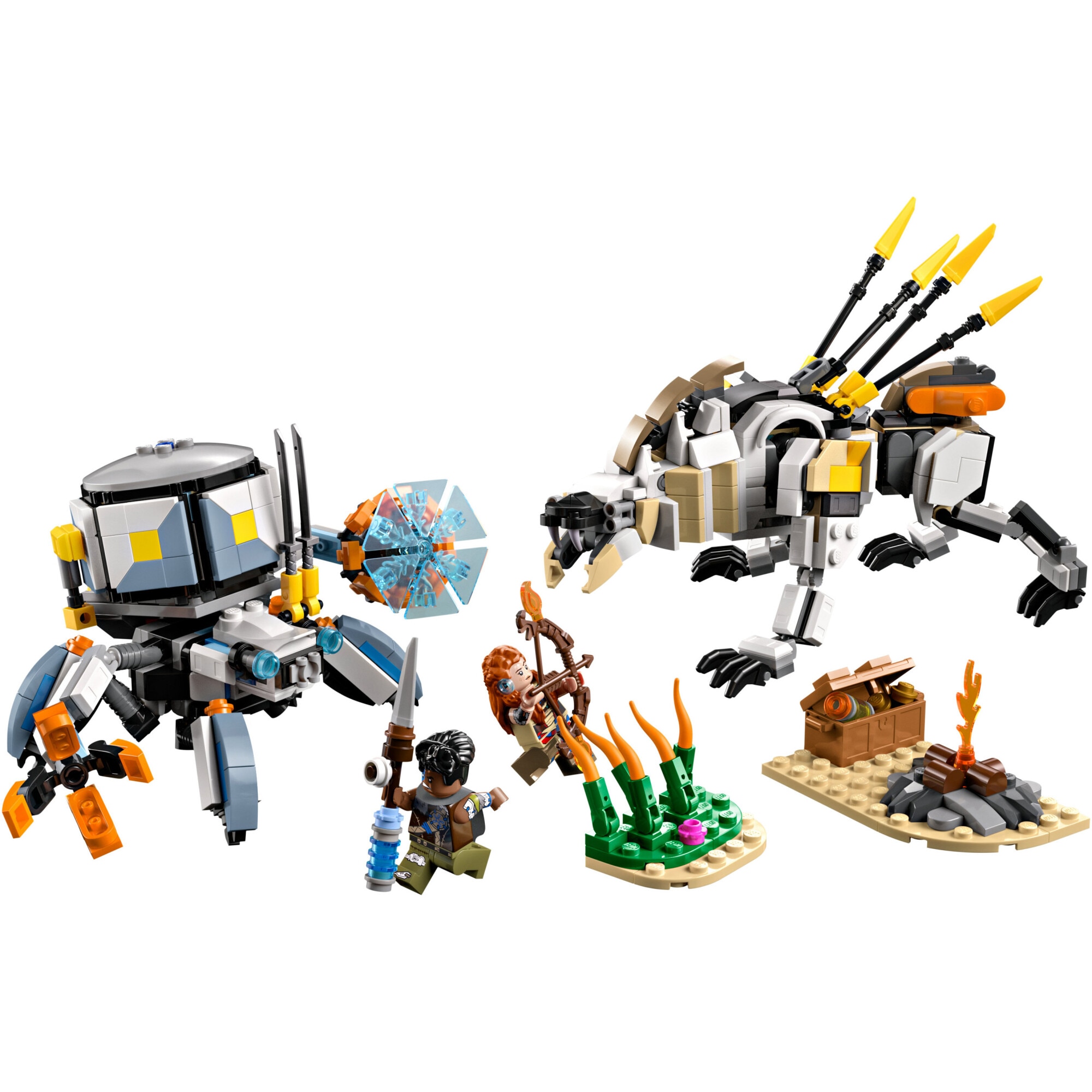 LEGO® Horizon Adventures™ - Aloy si Varl vs. Shell-Walker si