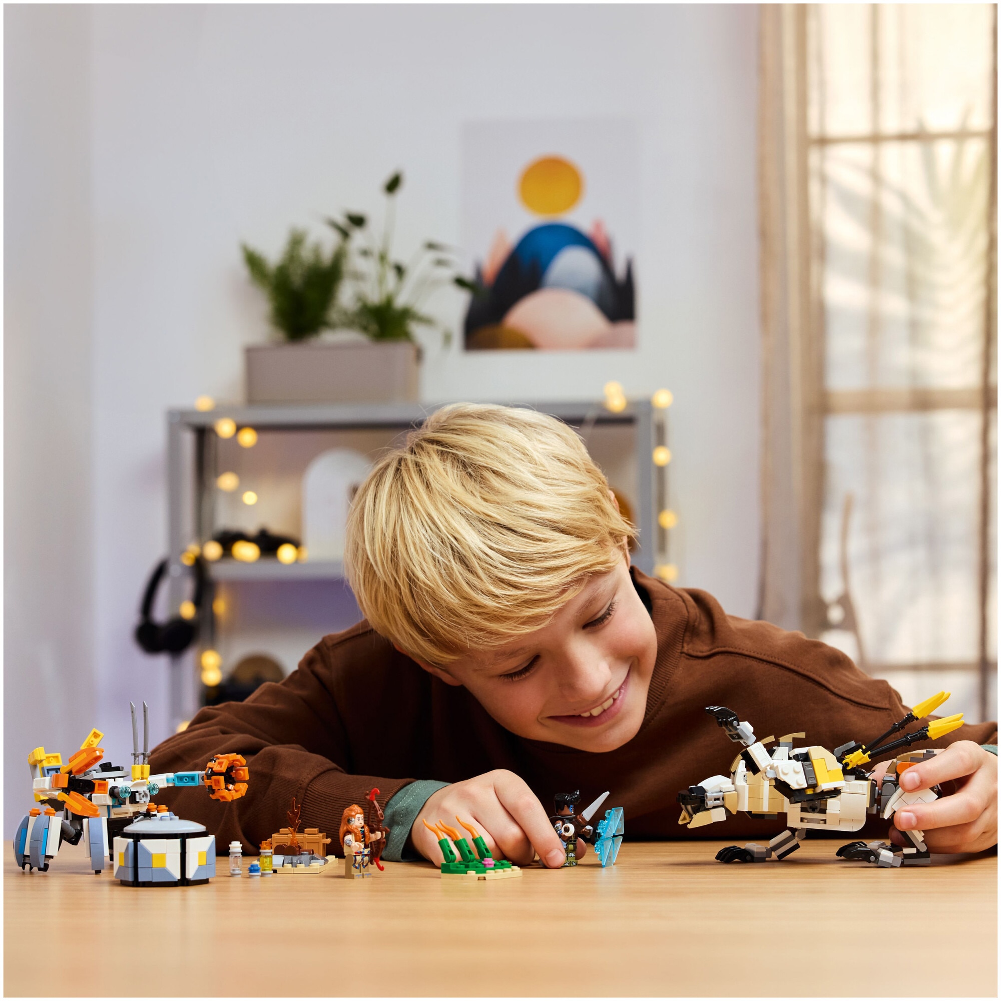 LEGO® Horizon Adventures™ - Aloy si Varl vs. Shell-Walker si