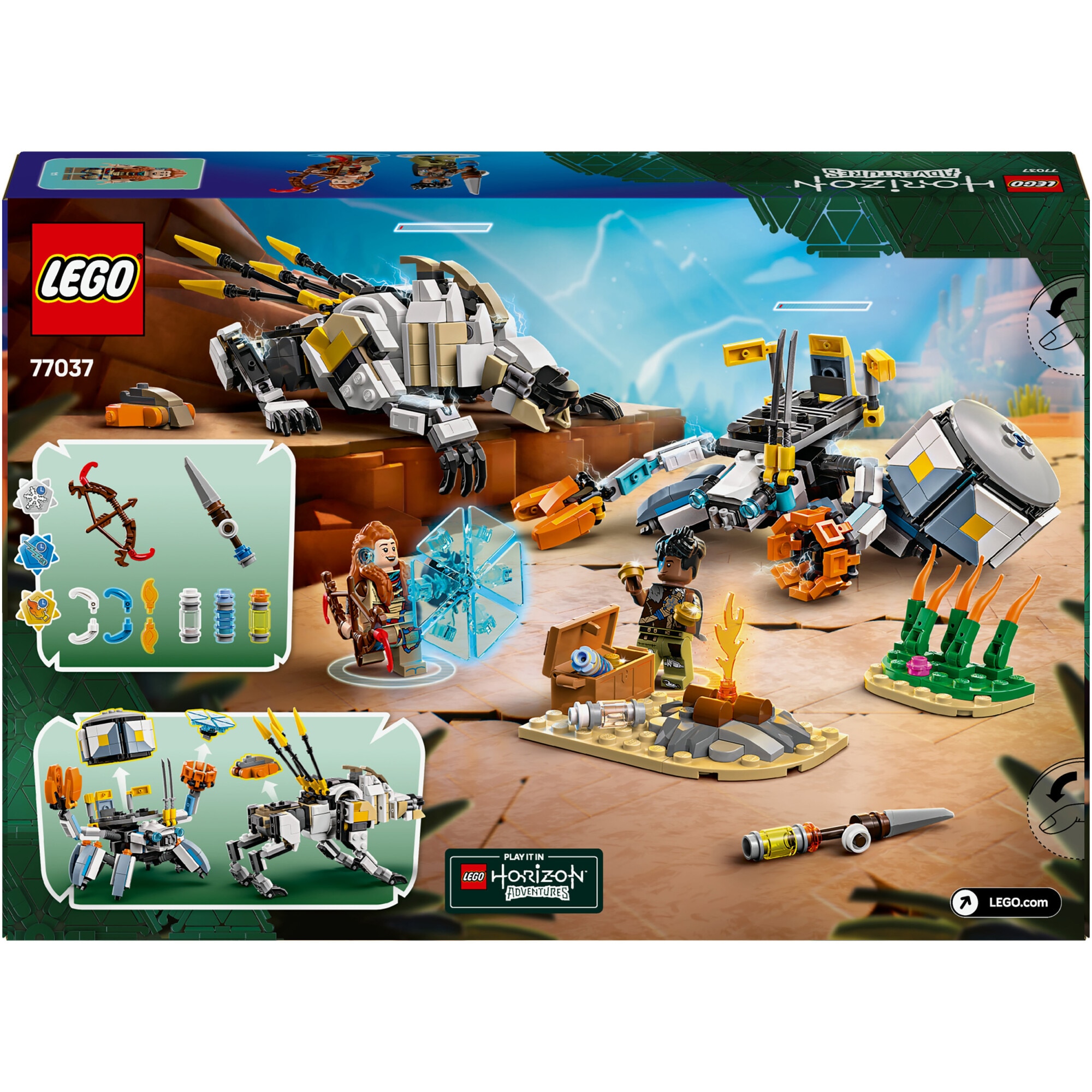 LEGO® Horizon Adventures™ - Aloy si Varl vs. Shell-Walker si