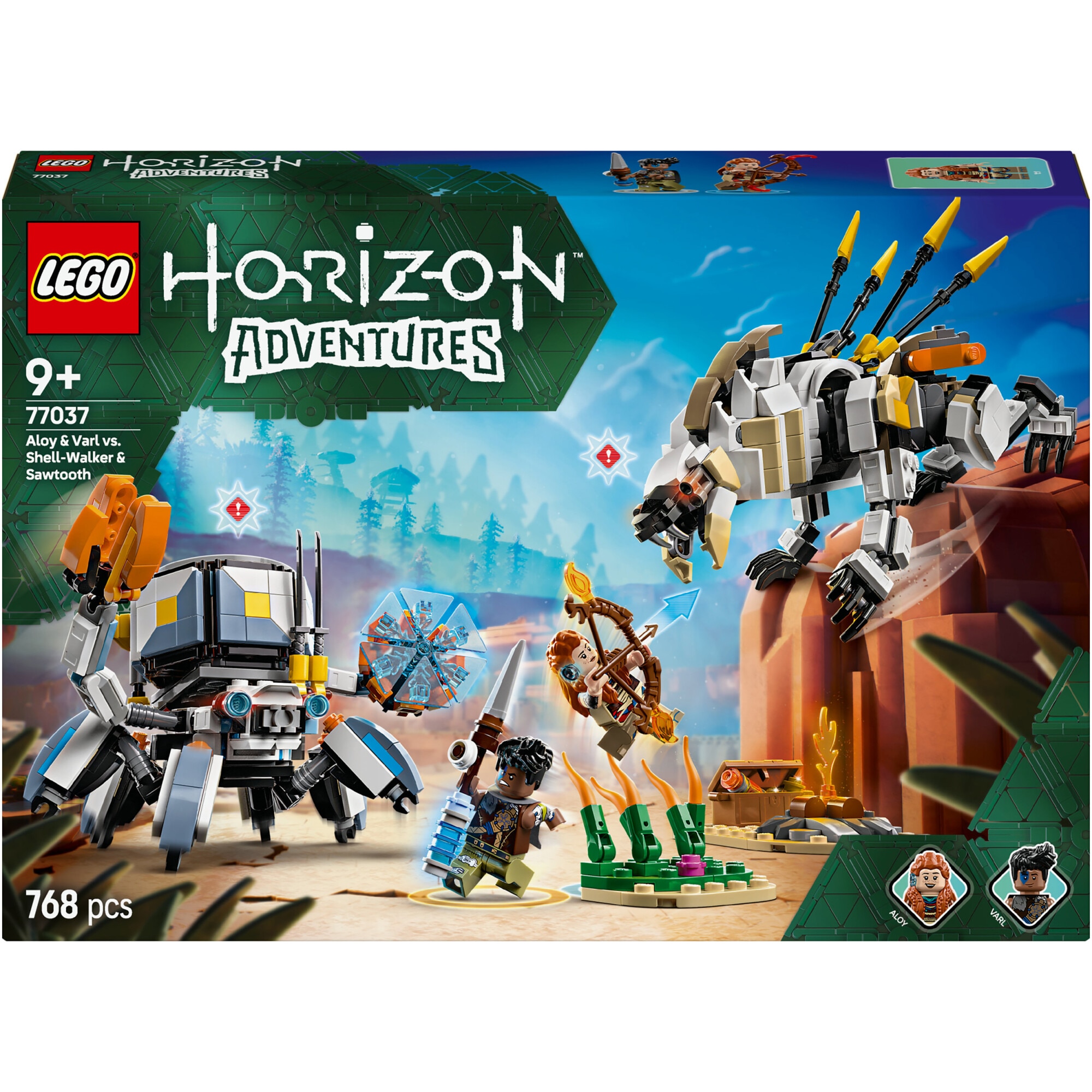 LEGO® Horizon Adventures™ - Aloy si Varl vs. Shell-Walker si