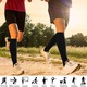 6 db-os kompressziós harisnya készlet, hosszúszárú zokni, visszerek és lábdagadás ellen, unisex, L/XL méret, fekete