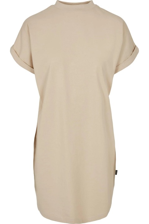 Градска класическа рокля с тениска с морска трева, Бежов | Лилав