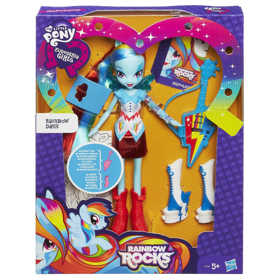 Кукла Equestria Girl с аксесоари Rainbow Dash с китара - eMAG.bg