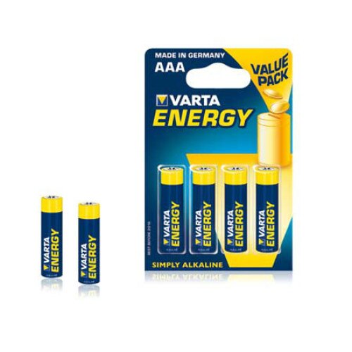 Baterie alkalina - LR03 AAA / Energy - Varta / blister 4 bucati