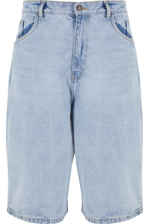 Urban Classics 90-es évek férfi rövidnadrágja, újonnan mosott világoskék, Világoskék