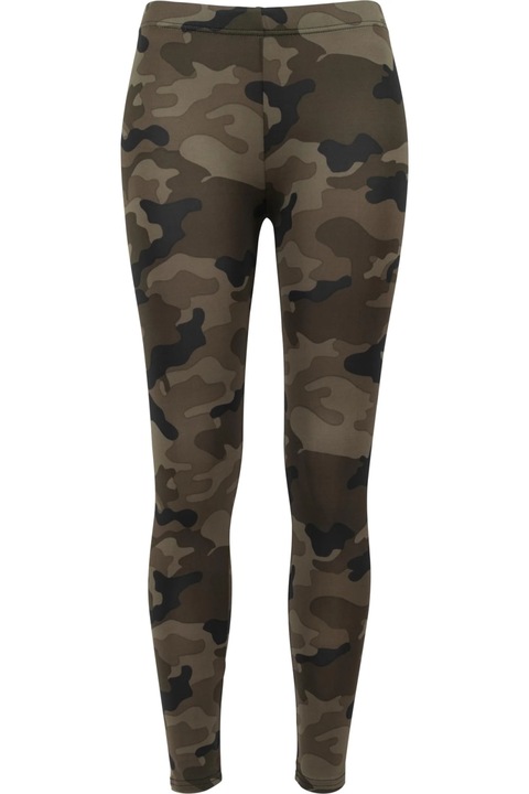 Дамски чорапогащник Urban Classics, Wood Camo, Меланж на каки