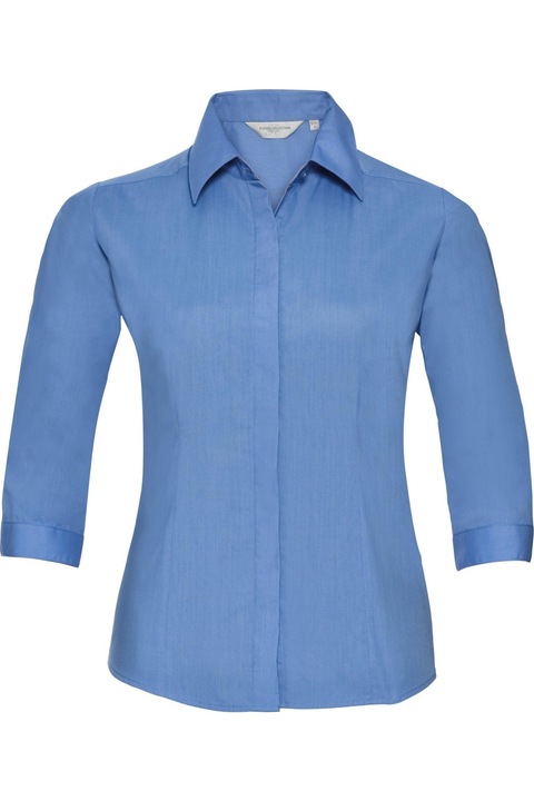 Vállalati kék női ing, Melange indigókék