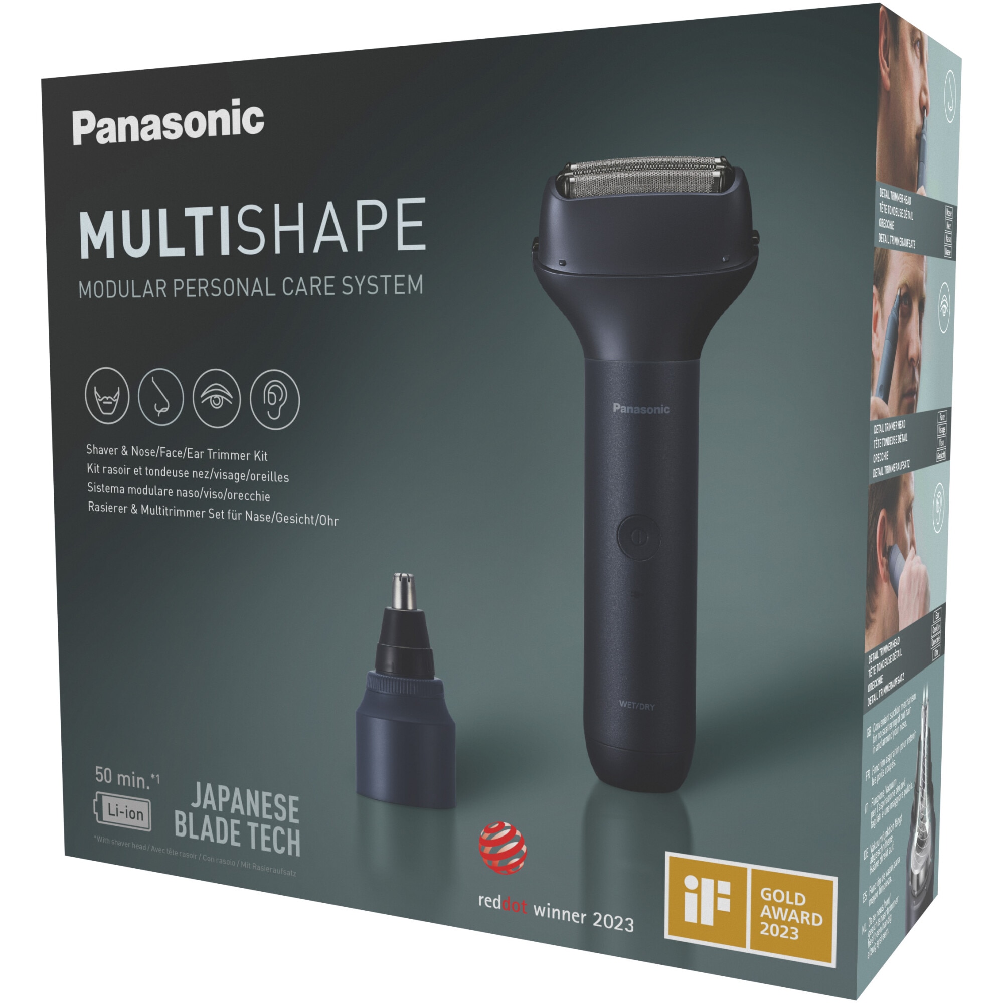 Pachet trimmer nas/urechi/fata & aparat de ras Panasonic