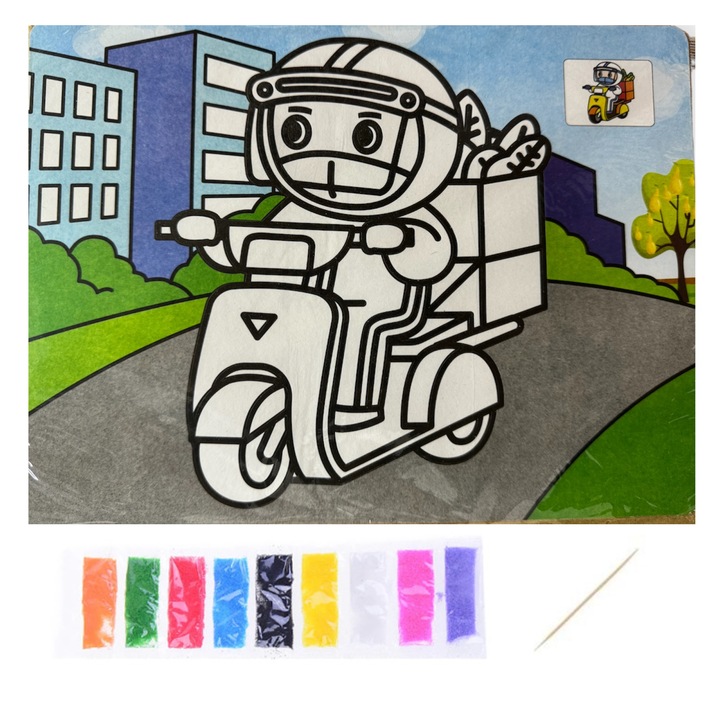 Planssa A4 Pictura cu Nisip colorat B3