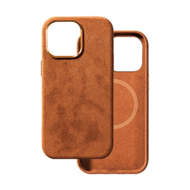 Husa pentru Iphone 16 alcane magsafe case brown