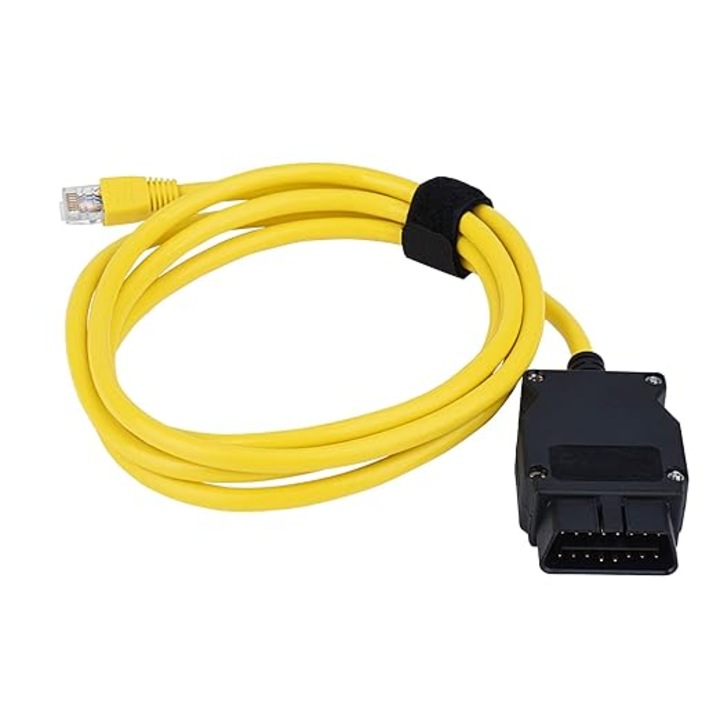 BMW ENET Plus diagnosztikai interfész, Fxx, Gxx, I & Mini Fxx sorozathoz 2008-2022, Ethernet kábel 2 m, OBD csatlakozás