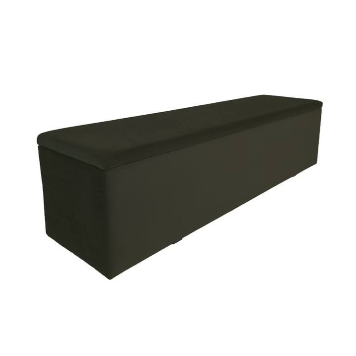 Bancheta, lada de pat tapitata, green coffee, 180cm