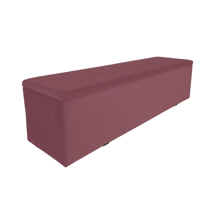 Bancheta, lada de pat tapitata, roz 170cm