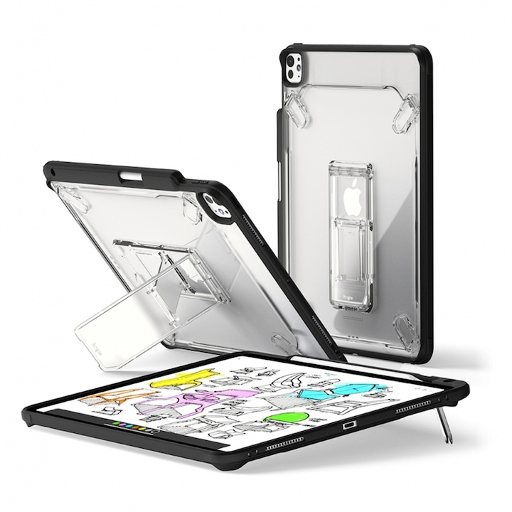 Калъф за iPad Pro 13 (2024) - Ringke Fusion Sketch Stand - Smoke Black