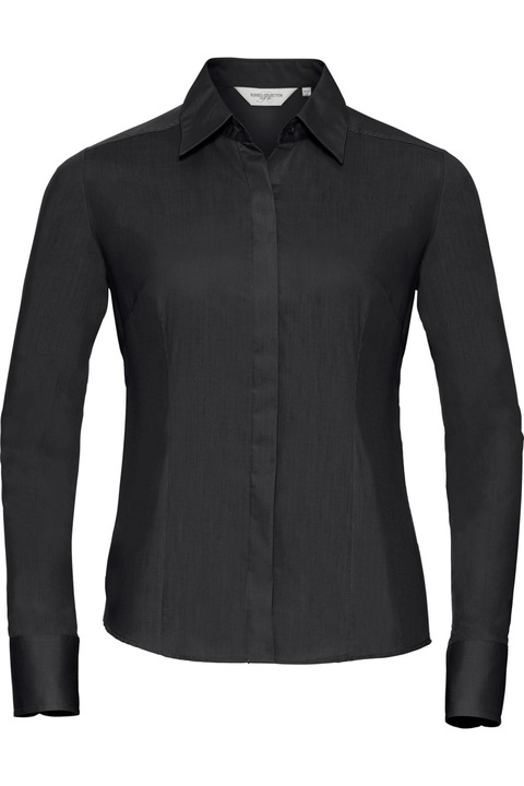 Russell női hivatalos ing, fekete, Fekete