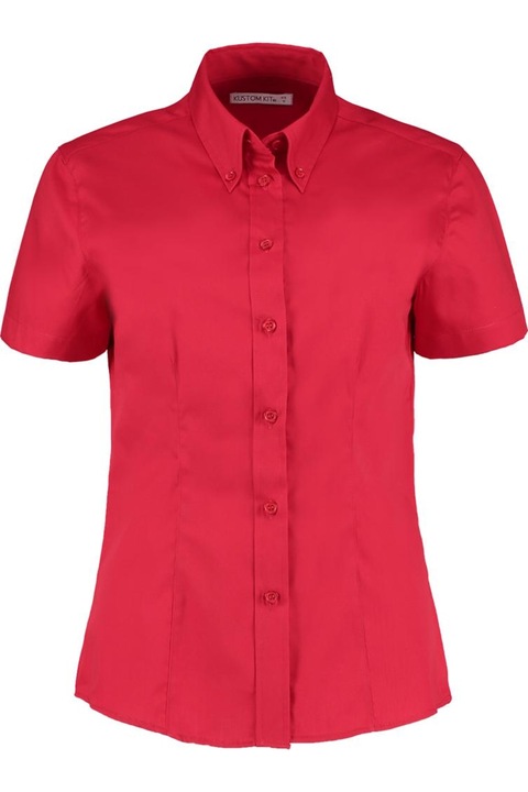 Női Kustom Kit ing, piros, Piros