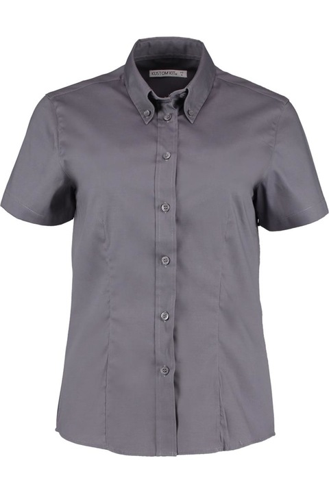 Női Kustom Kit ing, faszén, Szénszürke