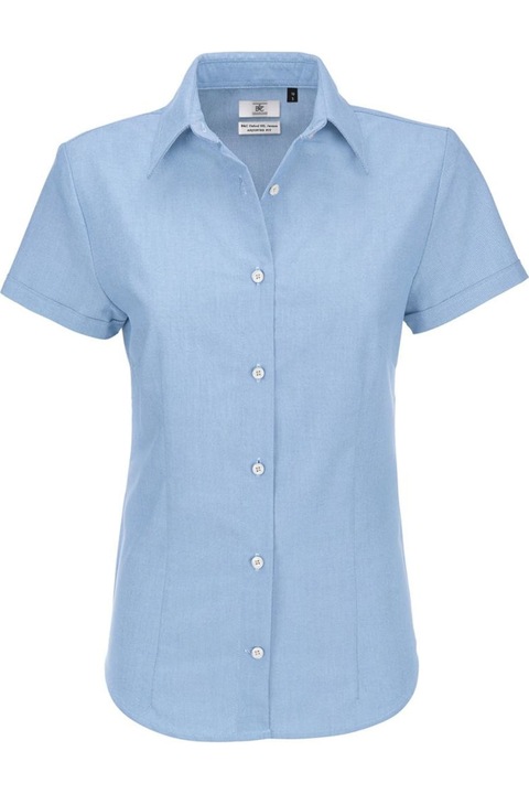 B és C női ing, kék, Melange indigókék