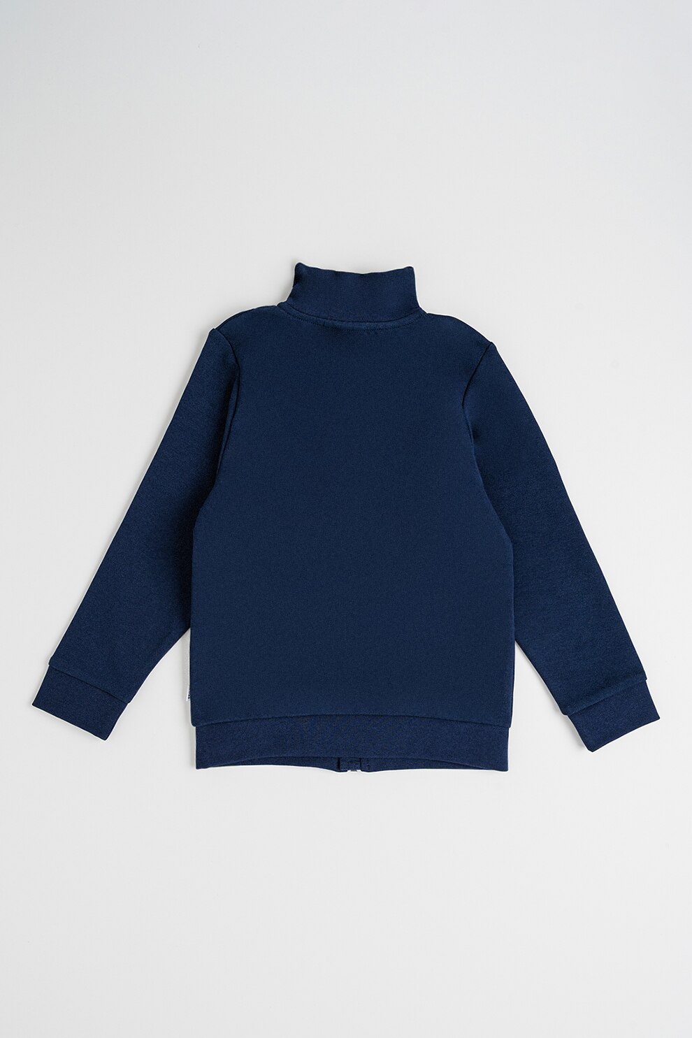 BOSS Kidswear, Trening din amestec de bumbac cu fermoar, Bleumarin