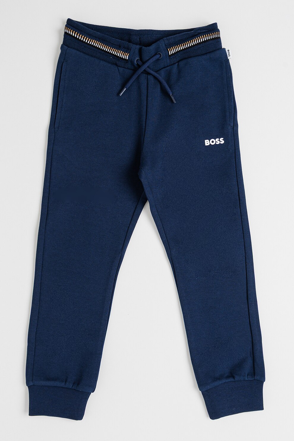 BOSS Kidswear, Trening din amestec de bumbac cu fermoar, Bleumarin