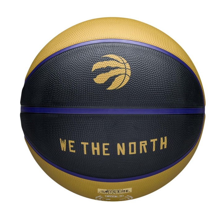 Wilson 2024 NBA Team City Edition Toronto Raptors kosárlabda Fekete/Sárga 7