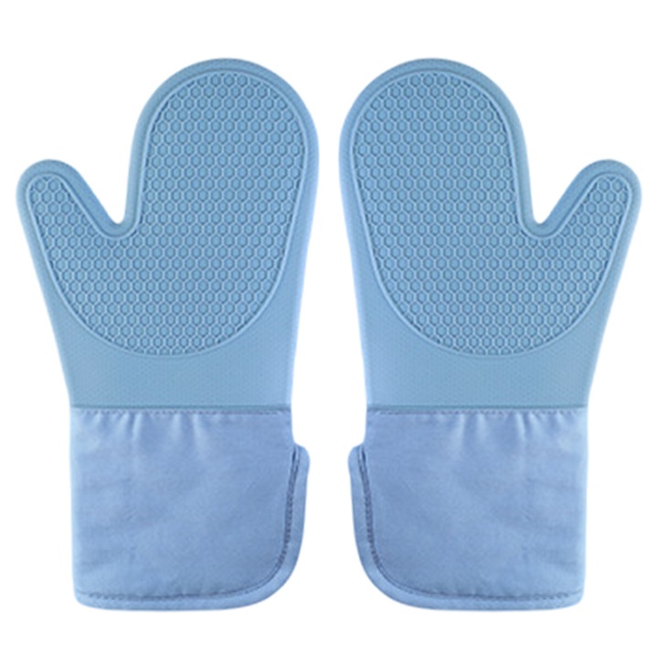 Sütőkesztyű, szilikon, hőálló, kék