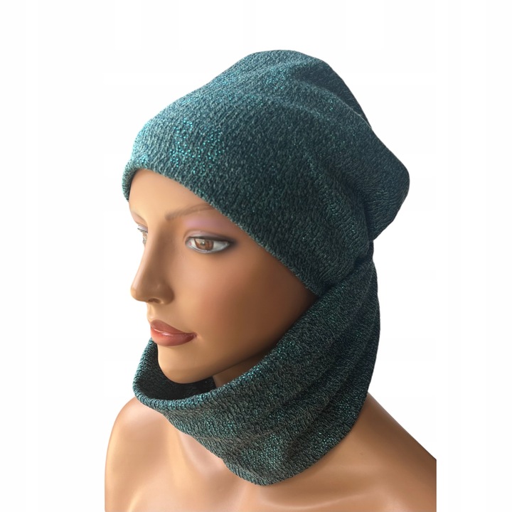 Turban dama Eva Design, fibre de bambus, universala, verde