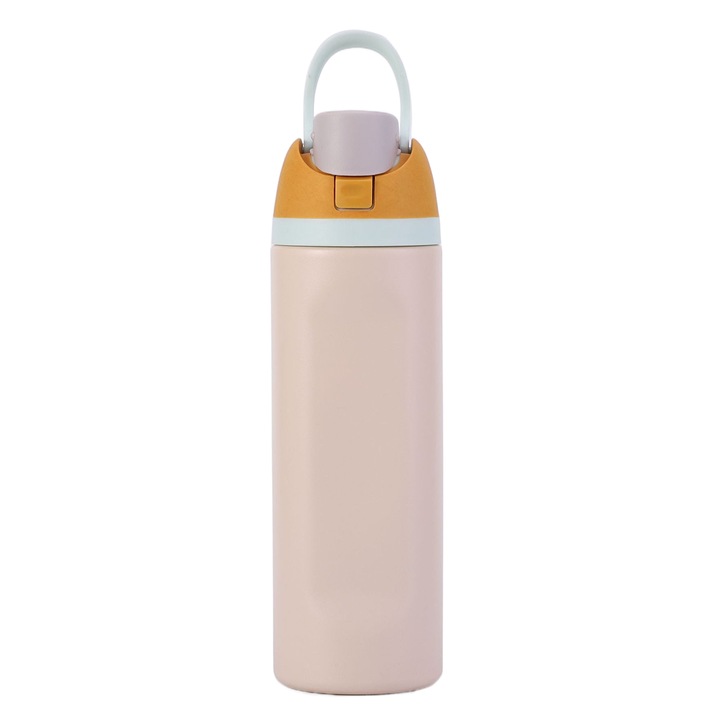 Cana termica din otel inoxidabil Enforose, cu capacitate de 24oz, design multifunctional, culori multiple, 27x8cm, set 1 cana.