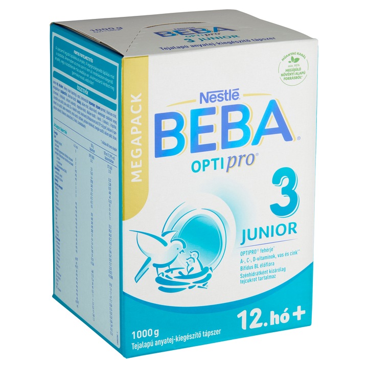 Beba Optipro Junior 1 anyatej-kiegészítő tápszer, 12hó+, 1000g