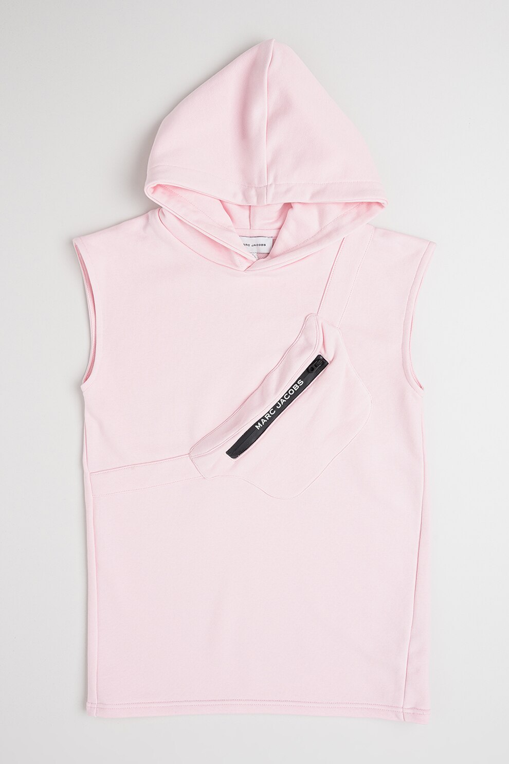 Marc Jacobs, Rochie cu logo, fara maneci, Roz pastel, 162 CM