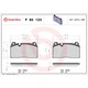 Első tengely fékbetét készlet, Brembo, Prime Line, P 85 123, Audi A6 C7 11-18, A7 14-18, Q5 8R, SQ5 320mm