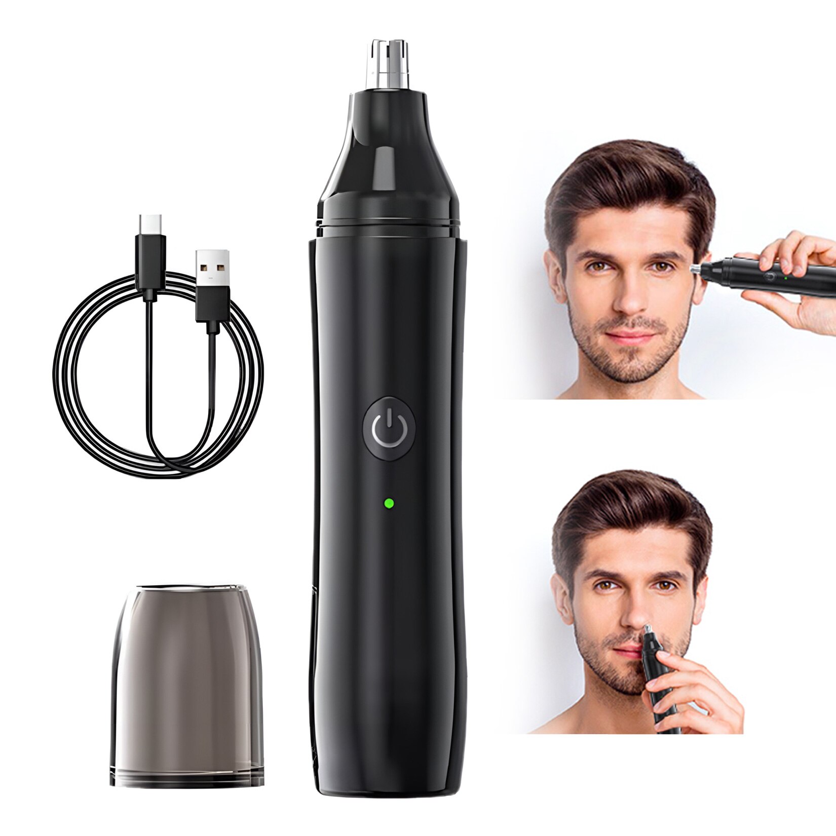 Trimmer pentru nas si urechi Panasonic ER-GN30-K503, Baterii, Lavabil, Negru/Argintiu - eMAG.ro Trimmer pentru nas si urechi Panasonic ER-GN30-K503, Baterii, Lavabil, Negru/Argintiu - eMAG.ro