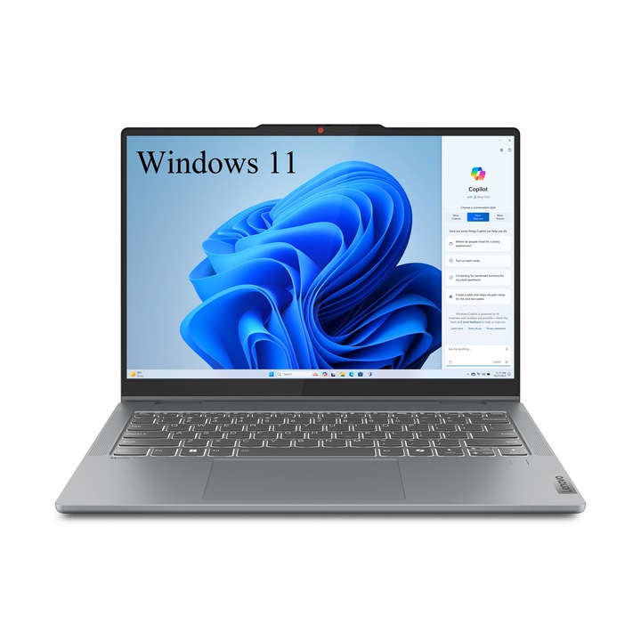 Laptop Lenovo IdeaPad 5 2-in-1 14IRH9, 14" WUXGA 1920x1200 IPS 300nits Touch Screen, Intel Core i5-13420H 8 magos, 16GB DDR5, 1TB SSD m2 PCIe, Intel UHD Grafika, Windows 11 Home, 1.6 kg Szürke