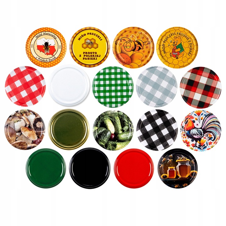 Set De 100 Capace, SuperButelki, 82 Mm, Capac Borcan, 6 Flanse, Capace Borcan, Multicolor