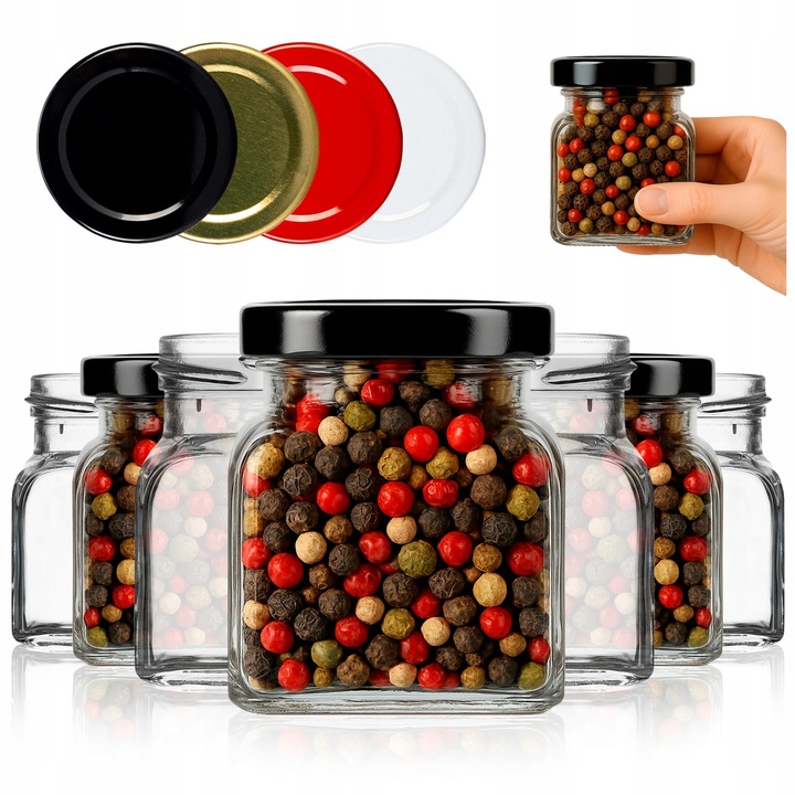 Borcan De Sticla, Superbutelki, Design Minimalist, 120 ml, Sticla De Inalta Calitate, Pentru Condimente, Miere, Gemuri, Ca Si Suvenir, Inaltime 7 cm, Latime 5.5 cm, Greutate 135 G, 100 Buc