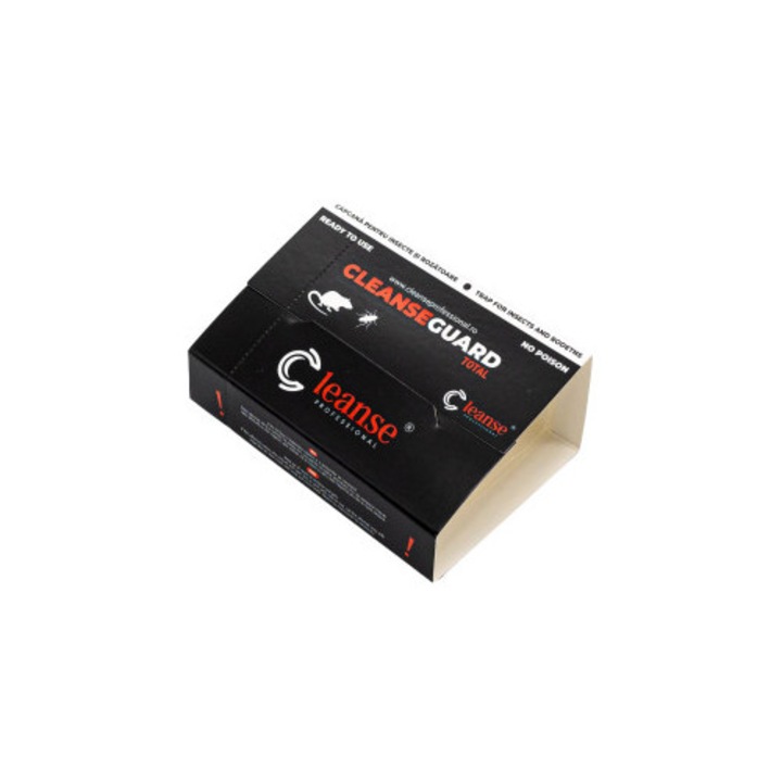 10 BUCATI x Capcana adeziva CleanseGuard TOTAL pentru gandaci si rozatoare soareci si sobolani