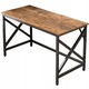 Birou de calculator industrial rustic masa de lucru metalic cadru Rebiko