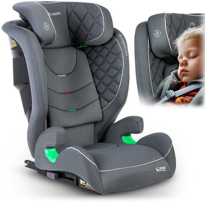 Nukido Louis autósülés szürke 15-36 kg ISOFIX