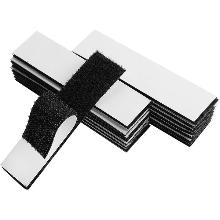 Banda Autoadeziva Rezistenta 1"x4" (2.5 cm x 10 m) - Set 15 Buc, Negru, Pentru Reparatii Auto/Ambalaie/DIY, XongSyue