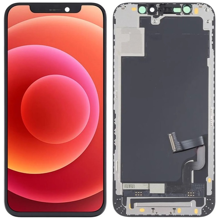 Дисплей за Apple iPhone 12 mini, Tradebit, OLED, черен, 5.4"