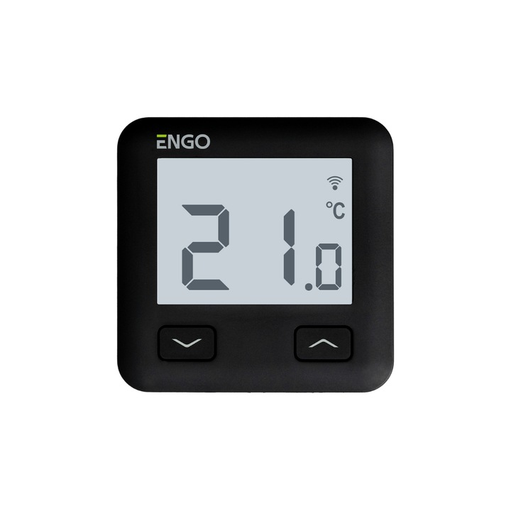 Termostat programabil ENGO E10-B, compatibil ZigBee, 230V, negru