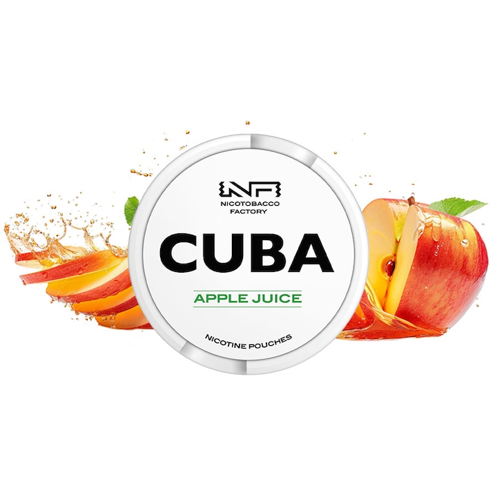 Pouch Nicotina Snus Cuba White Apple Juice 25mg/g (16mg/pouch)