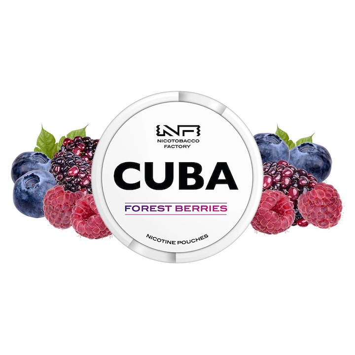 Pouch Nicotina Snus Cuba White Forest Berries 25mg/g (16mg/pouch)